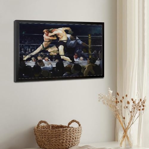 Impression toile cerf Sharkeys George Bellows tableau bureau - 3