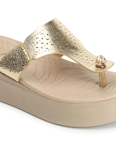 Image of ELLE Women's Perforated Platform heel Sandals