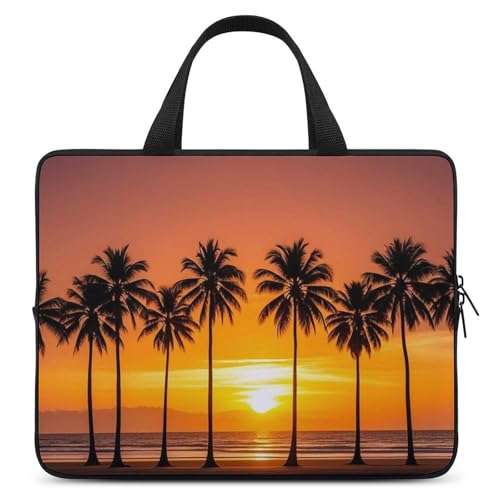 Housse de protection pour ordinateur 33 cm imprimé plage pour éviter les rayures de tablette