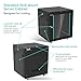 MT-VIKI 12U Server Cabinet Network Rack Vented Enclosure w/Moving Wheel, 0.8mm Thick Steel, 23.6‘’ Deep (600mm), for 19'' IT Equipment, Included 1pcs 12'' Depth Rack Shelf