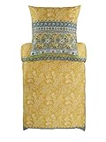 mit Blumen Bassetti Bettwäsche  FAENZA I1 Gelb - 135 x 200 cm