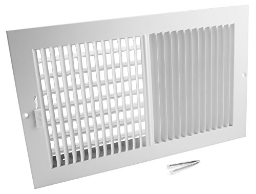 Accord Abswwh2148 Sidewall/Ceiling Register With 2-Way Design, 14-Inch X 8-Inch(Duct Opening Measurements), White #TOP2