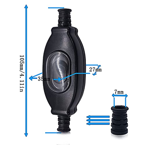 Interruptor de cable en línea impermeable CZKE para lámpara de mesa 250V 3