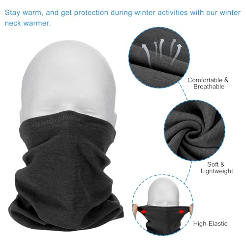 PATIKIL Winter Neck Warmer, Windproof Neck Gaiter Cold Weather Scarf Face Covering, Ski Gaiter for Men Women4