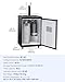 VEVOR Beer Kegerator, Single Tap Commercial Draft Beer Dispenser for D system, Full Size Keg Refrigerator with 5lbs CO2 Tank, Hold 2 Sixth / 3 Ball lock keg, Silver