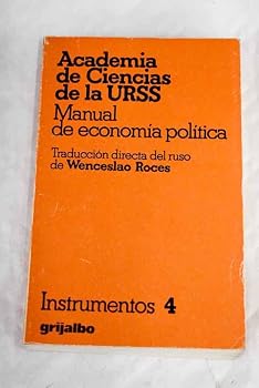 Paperback Manual de economía política Book
