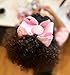 Burgundy and Pink Hair Clip Bow for Girls with Personalization- Custom Handmade