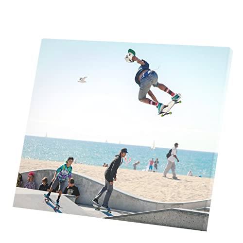 Toile Skate Park Glisse Grab tableau salon moderne déco chambre ado 71x60cm