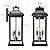 VenzBlomia 20" Large Outdoor Light Fixtures 3-Light 2 Pack, Black Outside Modern Porch Lights for House, Exterior Wall Sconce Lanterns Wall Mounted Waterproof Outdoor Coach Lamps for Garage E12