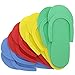 Juvale Pedicure Slippers, Disposable Flip Flops (48 Pairs), 4 Colors, One Size