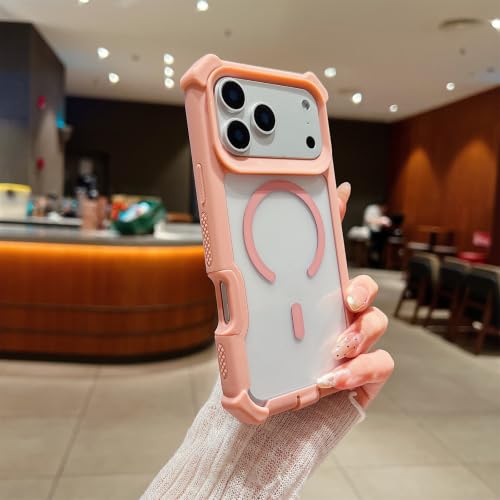 �ySUYYPW�z�K�p iPhone 13 Pro max �P�[�X MagSafe�Ή� ���C�����X�[�d �G�A�K�[�h�R�[�i�[ ���ϖh�~ �ϏՌ� PC�w�� �Ռ��z�� TPU�o���p�[ �J�o�[ �����h�~ �N���A �w��h�~ ���ϋv�� �}�O�l�b�g �}�O�Z�[�t �X�}�z�P