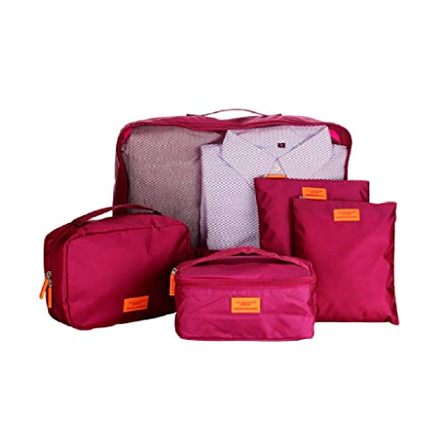 Preisvergleich Produktbild 5-teiliges Set Reißverschluss Aufbewahrungstasche Waschbeutel Kosmetiktasche Wasserdichte Verdickung Bürobedarf Mit Taschendieb Hohe Kapazität Multifunktions (Farbe : B, größe : L)