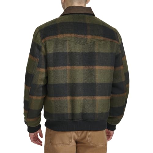 Image of Levi's Men's Mixed Media Western Plaid Bomber Jacket
