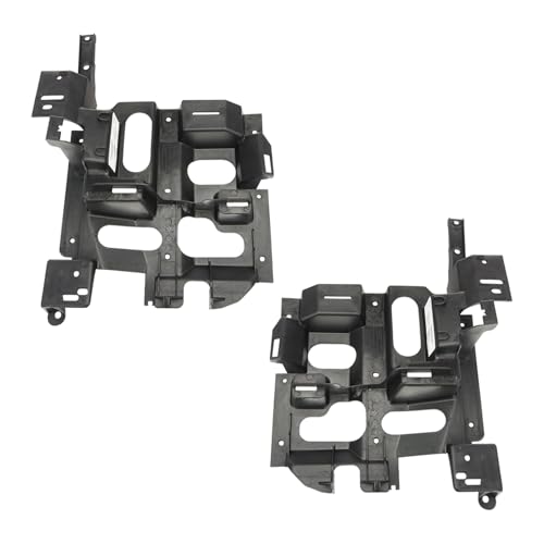 TRQ Driver & Passenger Side Headlight Bracket Compatible with Chevrolet GM1221130 GM1221131