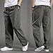 Tracksuit Bottoms Men Casual Cargo Pants Jogging Bottoms Stretch Loose Fit Joggers Sweatpants Lounge Pants with Pocket,Dark Gray,X-Large