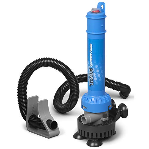 Camco TRAC Outdoors Portable Bilge Pump | Features a Self-Priming Centrifugal Pump, a 250 GPH Flow Rate, and is Designed for Boats, Dinghies, Inflatable Boats, Small Watercrafts, and More (69341) by Camco - Used condition - US$20.08