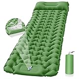 【Alfombrilla para acampar avanzada】 Aumentamos el grosor de la esterilla a 10 cm (3,93), más gruesa que la mayoría de las otras colchonetas para dormir para acampar, puede aislar la frialdad del suelo, posee una alta capacidad de preservación del calor, para que pueda calentarse y sentirse más cómodo al aire libre . Tamaño: 196 cm (77,2 ") × 72 cm (28,3"), puede soportar hasta 300 kg, adecuado tanto para niños como para adultos.
