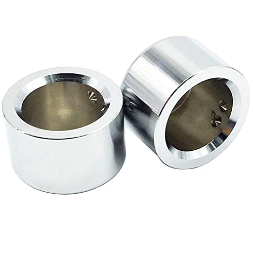 Front Axle Nut Cover Axle Caps Set Chrome Compatible with Harley Dyna Softail Electra Road Glide Sportster Fat Boy Forty Eight Heritage Softail Road Kings Street Glides Iron 883