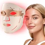 RENPHO Led Red Light Face Mask, Birthday Gifts for Women Mom Wife, 630nm/415nm/850nm Near-Infrared Light Mask with 3 Wavelength Combinations, Lamp for or Home & Travel