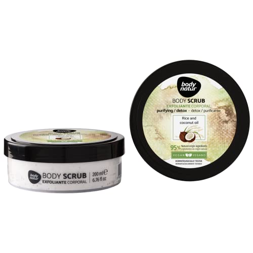 BODYNATUR - Exfoliante Corporal Coco - Vegan Body Scrub - Todo Tipo de Pieles - Unisex - 200 Ml