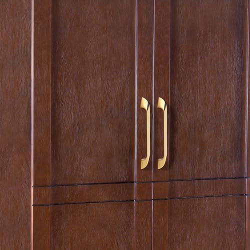 Image of LAPO 6 Inch Cabinet Handles for Drawer and Almirah, Designed for Kitchen Furniture, Easy Comfortable Grip, DIY Mounting, 3 Years Warranty (160mm, PVD Gold Finish, Pack of 6) - Twist