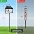 Solar Power Address Sign, House Numbers for Outside Rechargeable LED Illuminated Lighted Address Signs with Outdoor Waterproof, Address Plaque with 3 Color Temperature for Street Yard Home, Black