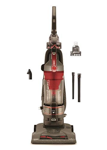 Hoover T-Series WindTunnel Rewind Plus Bagless Corded Upright Vacuum UH70121PC, Red