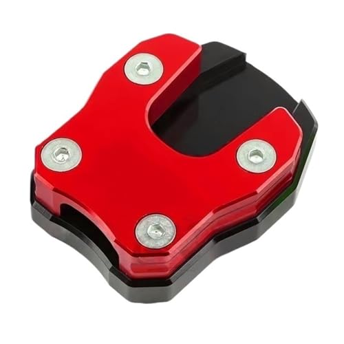 Béquille latérale de moto : coussinet de pied et extension rouge pour MSX125