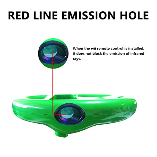 image for DOYO 2 pack Red and Green Wii Steering Wheel without Remote Control,Wi