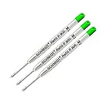 3 Pack - P900 Green Refill Medium Tip Schmidt Parker Style Ballpoint Refill