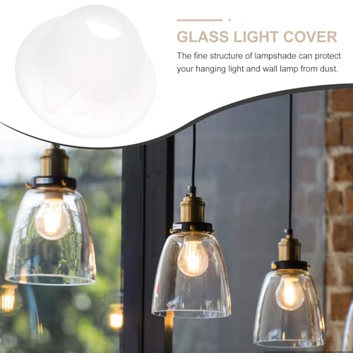 Cubierta de Luz de Vidrio E27 para lámpara de techo, pantalla decorativa de cristal transparente 3