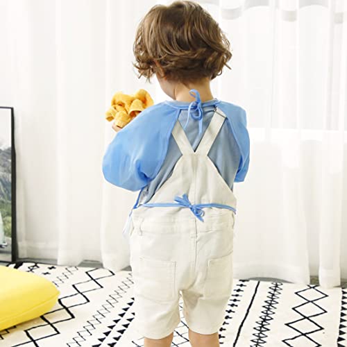 1 Pezzi Bavette con maniche,Bavaglino con maniche