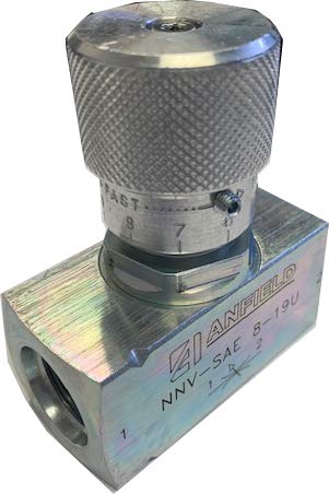 Anfield 1/2" SAE Bi-Directional Flow Control Needle Valve