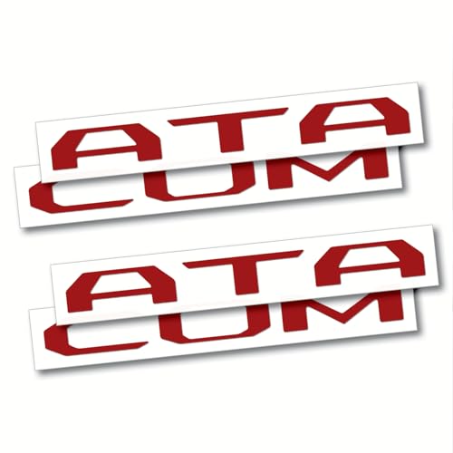 Image of (2 Sets) Prime Series UV Weatherproof Vinyl Decals for Glove Box Dashboard Letter Inserts Compatible fits Tacoma 2024-2026 (Gloss Ruby Red)