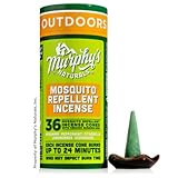 Murphy’s Naturals Mosquito Repellent Incense Cones | DEET Free with Plant Based Essential Oils | 24 Minute Burn Time per Cone | Includes Ceramic Burning Dish | 36 Cones |