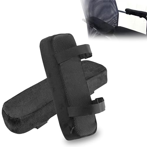 HORIALENCE Armlehnenpolster Set - 2 Stück Memory Schaum Auflagen Für Büro- Und Gaming-Stühle