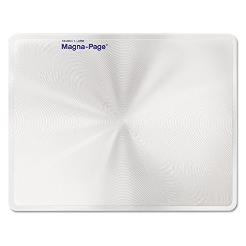 Bausch & Lomb 819007 2X Magna-Page Full-Page Magnifier w Molded Fresnel Lens, 8 1 4-Inch x 10 3 4-Inch
