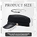 Bamboopack Women Men Fashion Chauffeur Hat Fiddler Cap Newsboy Hat Yacht Captain Sailor Hat Black