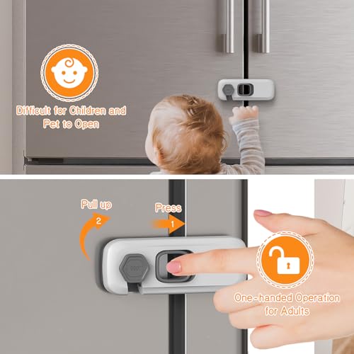 Cerradura de nevera pack de 5 para seguridad infantil 4