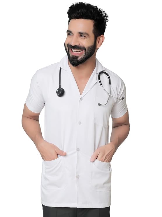 abc garments Doctor's Apron Lab Coat - Unisex - With 100 Days Warranty (2XL, WHITE)-picture-31