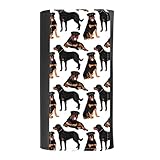 Trofung women's Patterned Leather Buckle Trifold Wallet Bag Pouch Holster With Credit Card Holder insurance for smartphones/Rottweiler / B10298