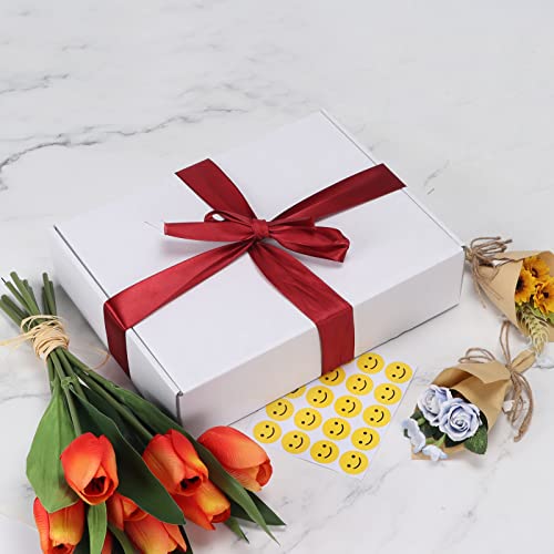 Image of RLAVBL 12x9x3 Shipping Boxes Set of 20, White Corrugated Cardboard Box for Packing, Mailing, Business