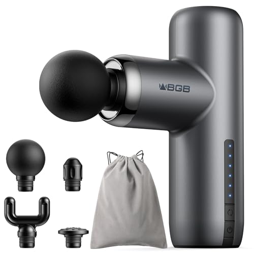 BGB 筋膜リリースガン (実力派トレ一ナ一監修)【革新強化版・業界最小型・AIタイマー】きんまくリリースガン ハンディガン 6段階振動強力振動 4種類アタッチメント 8mm深層振幅 320g超軽量 静音 MINI リリースガン Type-C急速充電 12時間連続使用 ミニ筋膜ガン 持ち運び便利 プレゼント最適 収納ポーチ&日本語取扱説明書付き BGB 筋膜リリースガン (実力派トレ一ナ一監修)【革新強化版・業界最小型・AIタイマー】きんまくリリースガン ハンディガン 6段階振動強力振動 4種類アタッチメント 8mm深層振幅 320g超軽量 静音 MINI リリースガン Type-C急速充電 12時間連続使用 ミニ筋膜ガン 持ち運び便利 プレゼント最適 収納ポーチ&日本語取扱説明書付き