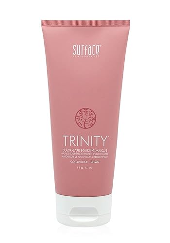 Surface Hair Máscara de unión Trinity, reparación de unión profunda para un color más duradero, con flor de amaranto, extracto de arroz y aceite de