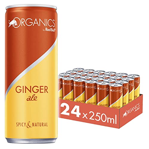 Red Bull Organics by Red Bull Ginger Ale, 24 x 250 ml, Dosen Bio Getränke 24er Palette, OHNE PFAND