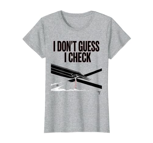 I Don't Guess, I Check Funny Mechanic Auto Technician Gift T-Shirt, Women, Heather Grey, X-Large
