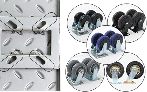 Carretilla de Plataforma Plegable con Ruedas y Asa Curvada miniatura 6