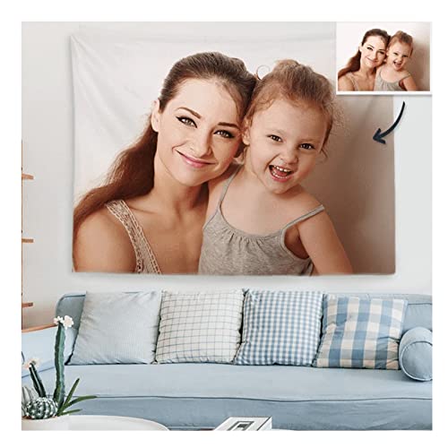 Tapiz de fotos personalizado: inmortaliza el vínculo de madre e hija en tu decoración de pared 4