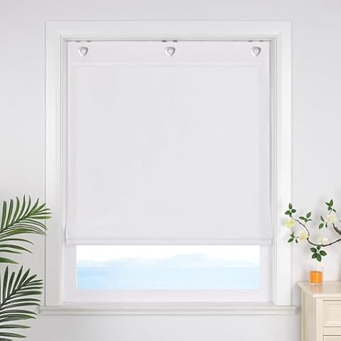 ESLIR No Drilling Opaque Roman Blind Cover