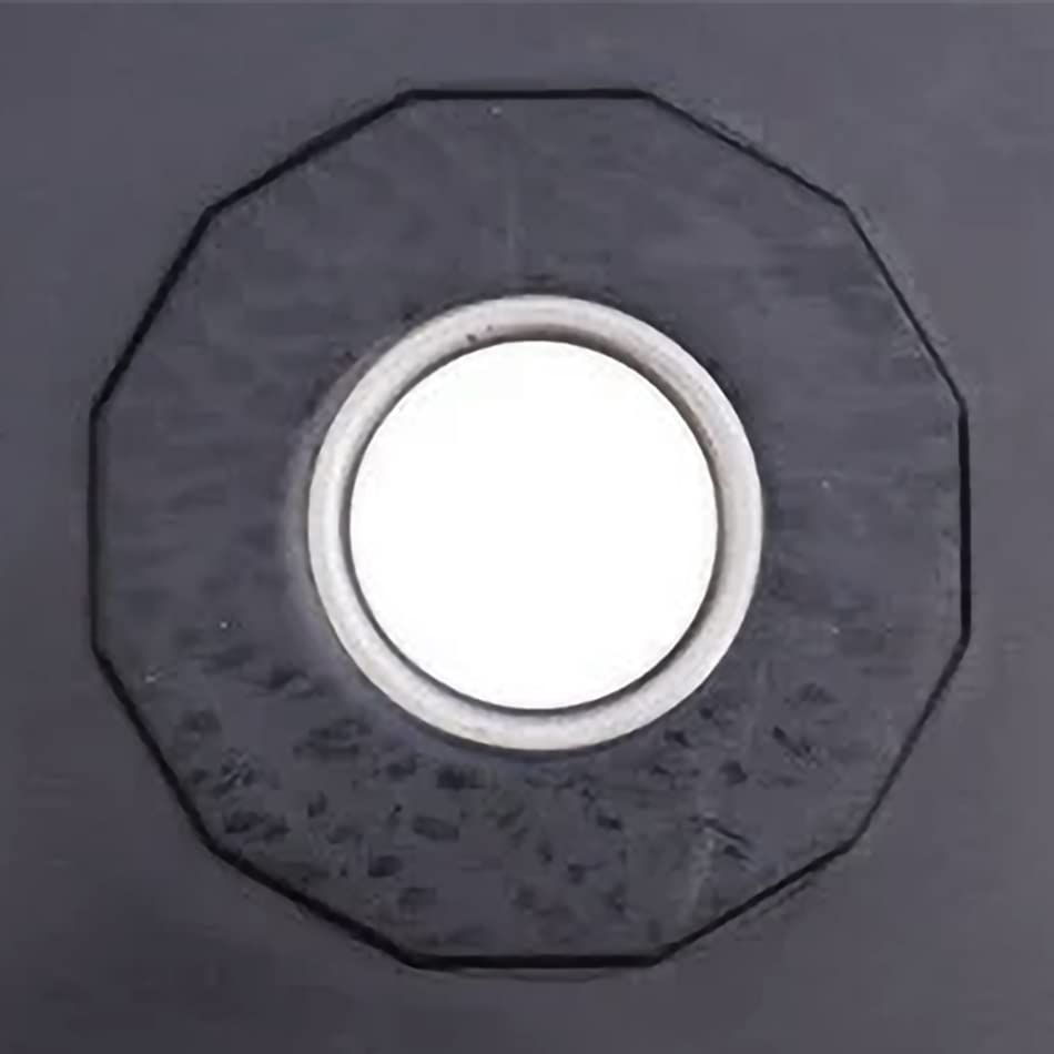 BodyRip Polygonal Black Weight Plate | Choose 2" Olympic Set, 1.25kg, 2.5kg, 5kg, 10kg, 15kg, 20kg or 25kg | Dumbbell or Barbell | Gym Weightlifting - Image 5